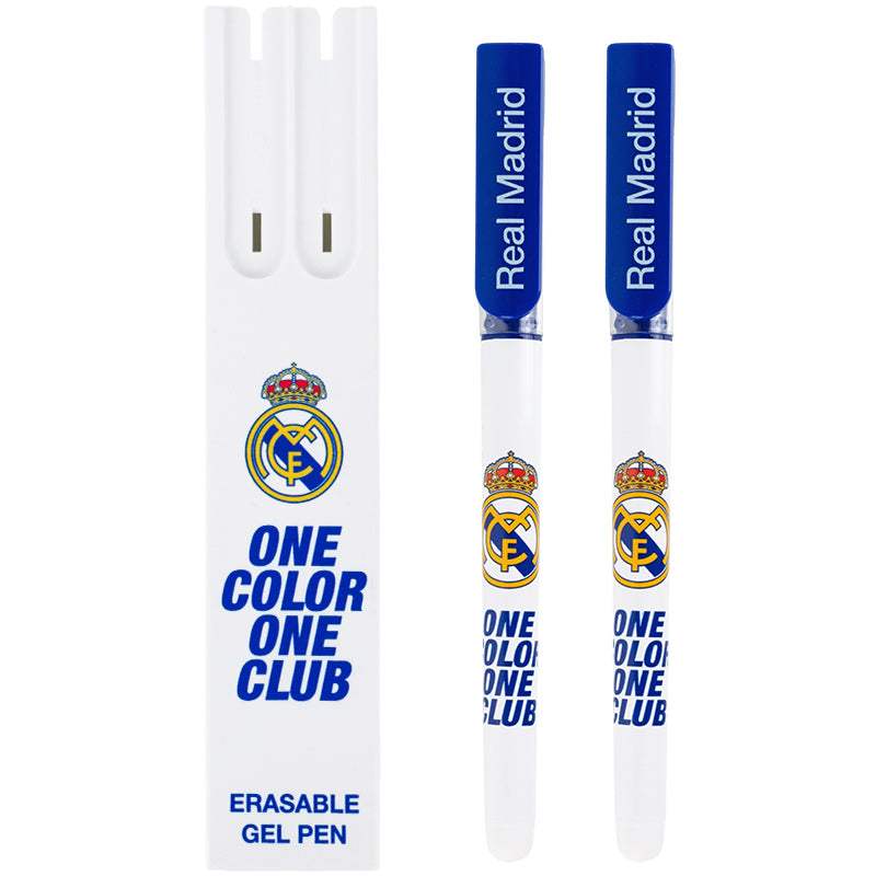 Ручка гелева "пиши-стирай" Kite Real Madrid RL26-069, синя, 2 шт. у пеналі