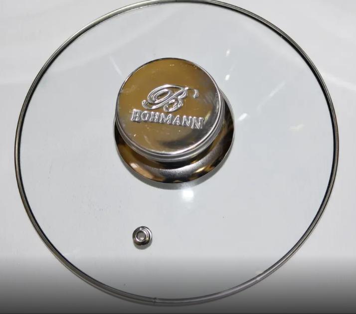 Набір каструль Bohmann BH-1275N, 6 шт. з кришками, нержавіюча сталь 18/10, для індукції