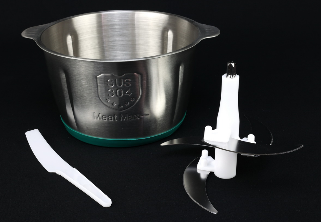 Електричний подрібнювач A-Plus 1546 G, 300 Вт, чаша з нержавіючої сталі 2 л, 2 швидкості